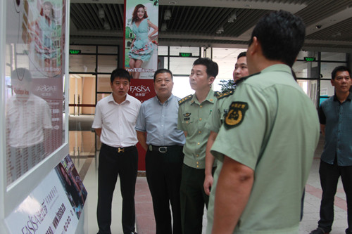 省消防总队调研家纺城三期核心交易区消防工程