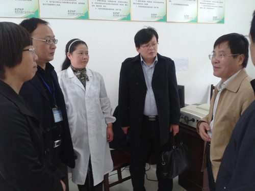 江苏省农委副主任李俊超等领导视察苏中农副产品交易中心农产品质量安全情况