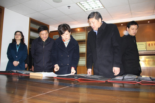 江苏省委政法委副书记侍鹏视察叠石桥家纺版权保护工作