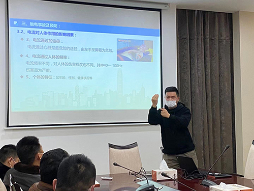 叠石桥家纺城举行电气安全知识讲座